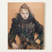 トルコ・ロートレック - 黒いボアの女性 プランナー手帳 (裏面)