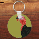 トルコ：黒いトム・ヘッド キーホルダー (正面)