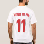 トルコ 2026 ファンTシャツ Tシャツ (裏面)