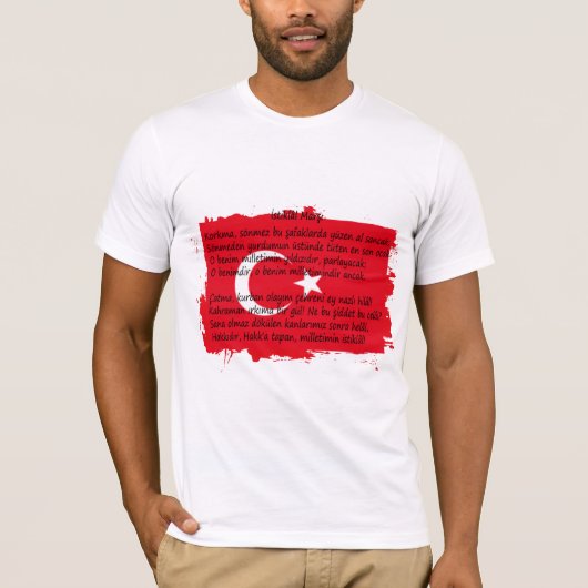 トルコ – i̇シュクラルマルシュ tシャツ (正面)