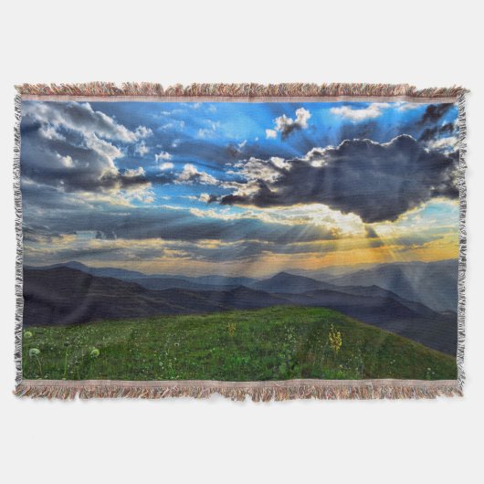 トルコ、Kackar山、風景写真 スローブランケット (正面)