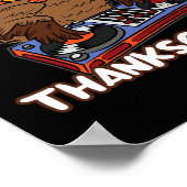 トルコDJ感謝祭クール秋ダンスミュージックD ポスター (角)