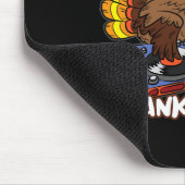 トルコDJ感謝祭クール秋ダンスミュージックD マウスパッド (コーナー)