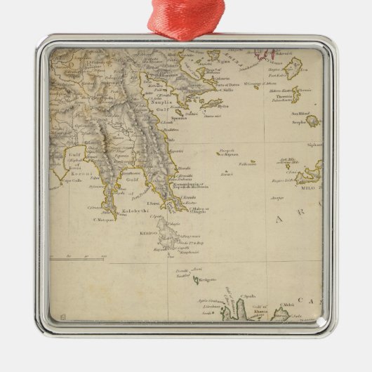 トルコIII南ギリシャおよびCandia メタルオーナメント (正面)