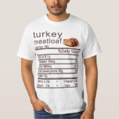 トルコmeatloaf栄養ファクトラベル tシャツ (正面)