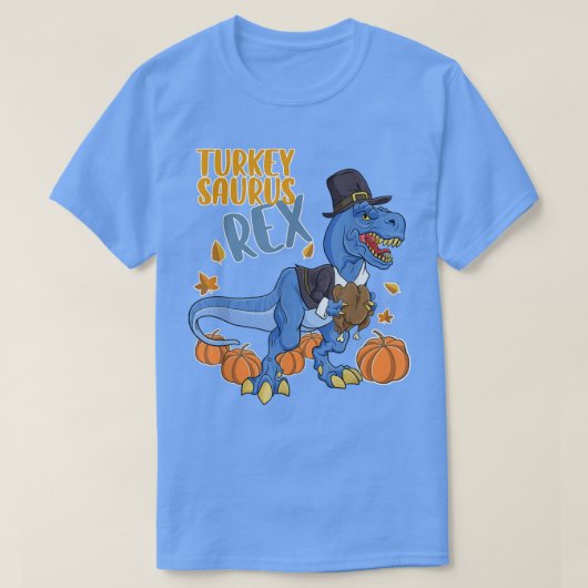 トルコSaurusレックスI元巡礼帽I恐竜Th Tシャツ (デザイン正面)