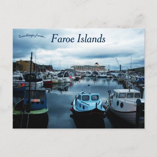 トルシャヴン・フェロー諸島 ポストカード (正面)