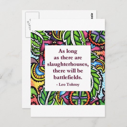 トルストイの名言 ポストカード (正面/裏面)