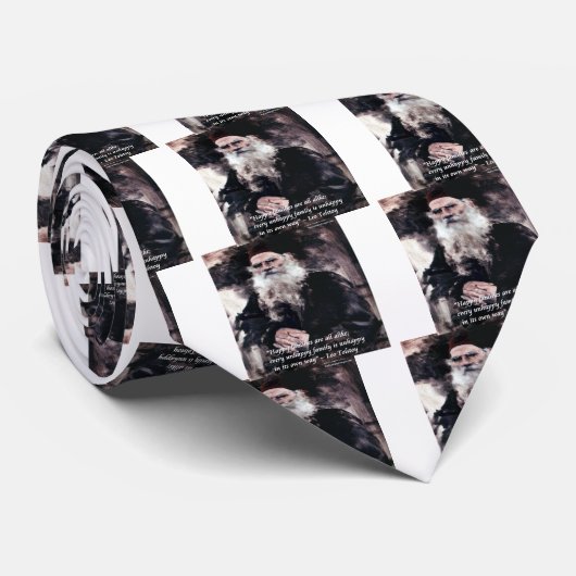 トルストイアンナカレーニナハッピーファミリースィーズ引用文 ネクタイ (ロール)