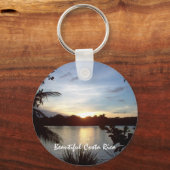 トルツゲロ夕べ – コスタリカのサンセット キーホルダー (正面)