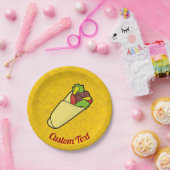 トルティラサンドイッチラップ紙プレート ペーパープレート (パーティー)