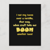 トルティーヤおもしろいブームジョーク シーズンポストカード (正面)