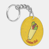 トルティーヤサンドイッチラップキーチェーン キーホルダー (正面左)