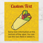 トルティーヤサンドイッチラップワインラベル ワインラベル (シングルラベル)