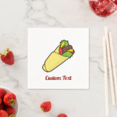 トルティーヤサンドイッチラップ紙ナプキンス スタンダードカクテルナプキン (インサイチュ)