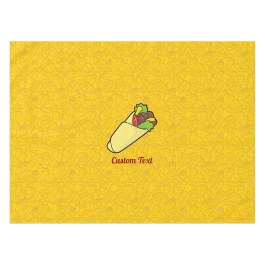 トルティーヤサンドイッチラップ テーブルクロス (正面(横))