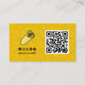 トルティーヤサンドイッチラップ 名刺 (裏面)