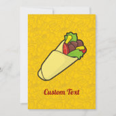 トルティーヤサンドイッチラップ 招待状 (正面)