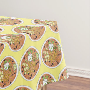 トルティーヤスープのボウルTex Mex食品チップアボカド テーブルクロス