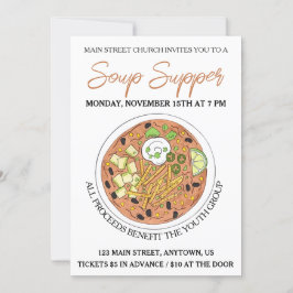 トルティーヤスープ調理外食コンペ夕食フード 招待状