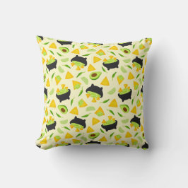 トルティーヤチップスとグアカモールパターン クッション