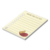 トルティーヤチップスとサルサメキシコ食品チェックリスト ノートパッド (回転)