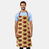 トルティーヤチップスとディップトマトサルサメキシコ料理 エプロン (着用した状態)
