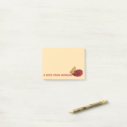 トルティーヤチップスとディップトマトサルサメキシコ料理 ポストイット (デスク上)