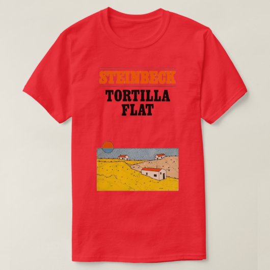 トルティーヤフラットヴィンテージスチインベック本カバー Tシャツ (デザイン正面)