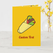 トルティーヤラップ カード (黄色い花)