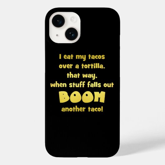 トルティーヤ・ブーム・ジョーク Case-Mate iPhoneケース (裏面)