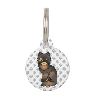 トルティー・ポイント・ペルシャン かわいいキャラクター猫 & ペットの情報 ペット ネームタグ