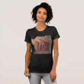 トルテカ帝国グラフィックと有名な格言 Tシャツ (正面フル)