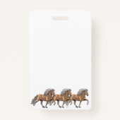 トルトのエルスカアイスランドの馬 バッジ (正面)