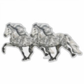 トルトのカリスマ性アイスランドの馬 シール (正面)