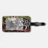 トルトイセシェルとシルバー·タビーの猫たち ラゲッジタグ (裏面横)