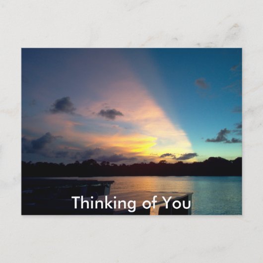 トルトゥゲロサンセット – ビューティフルコスタリカ ポストカード (正面)