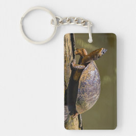 トルトゥゲロ川のカメ – コスタリカ キーホルダー