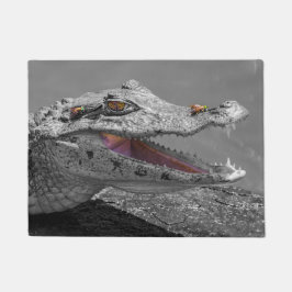 トルトゥゲーロ - コスタリカの笑うワニ ドアマット