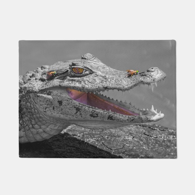 トルトゥゲーロ - コスタリカの笑うワニ ドアマット (正面)