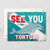 トルトラドルフィン – レトロヴィンテージトラベル ポストカード (正面/裏面)