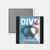 トルトラヴィンテージスキューバダイビングマスク マグネット (正面/裏面)