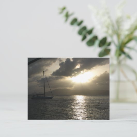 トルトラ島の夕日 ポストカード (スタンド正面)