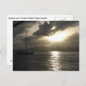 トルトラ島の夕日 ポストカード (正面/裏面)