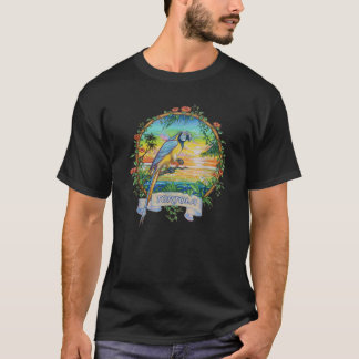 トルトラBVIヴィンテージトロピカルパロットバケーション Tシャツ