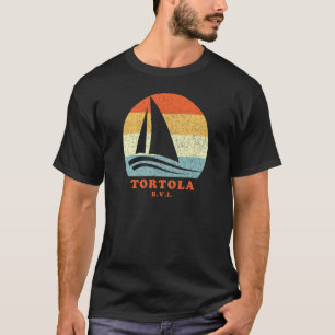 トルトラBviヴィンテージレトロシルボートセーリングバカチオ Tシャツ