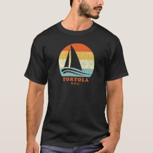 トルトラBviヴィンテージレトロシルボートセーリングバカチオ Tシャツ