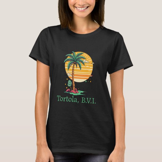 トルトラBVI B.V.I英国ヴァージン諸島土産 Tシャツ (正面)