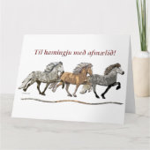 トルト島のトリオ – アイスランドの馬 カード (正面)