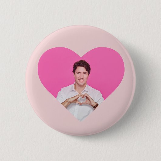トルドーButton <3 缶バッジ (正面)